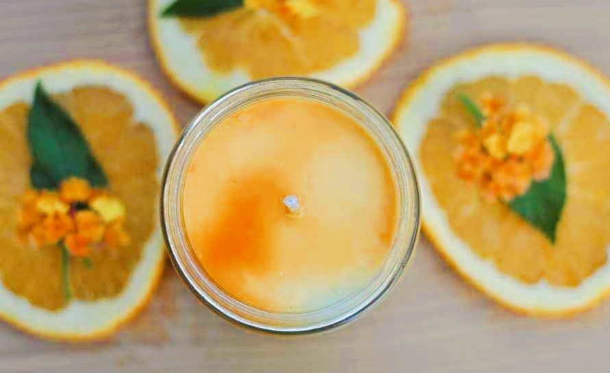 Orange 8oz Scented Candle. Orange scented soy wax candle. Makes a great gift.